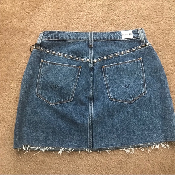 Hudson Studded Mini Jean Skirt - Picture 6 of 8